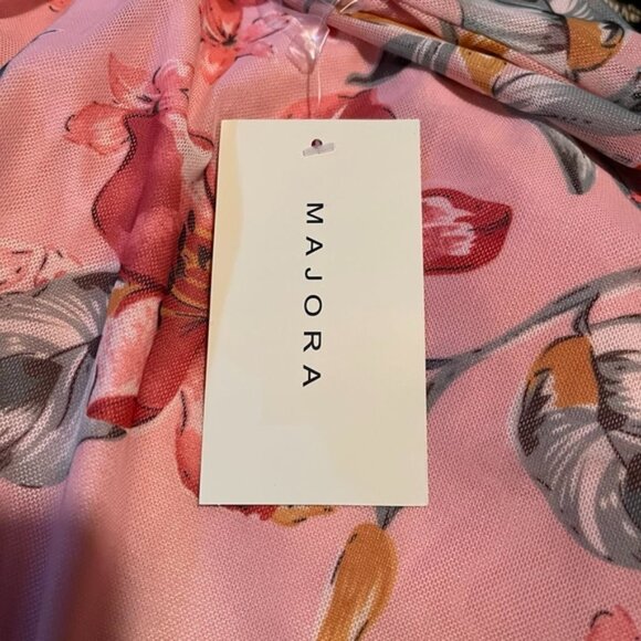 Multi-Coloured Majora Women's Floral Mesh Maxi Dress - Picture 4 of 7